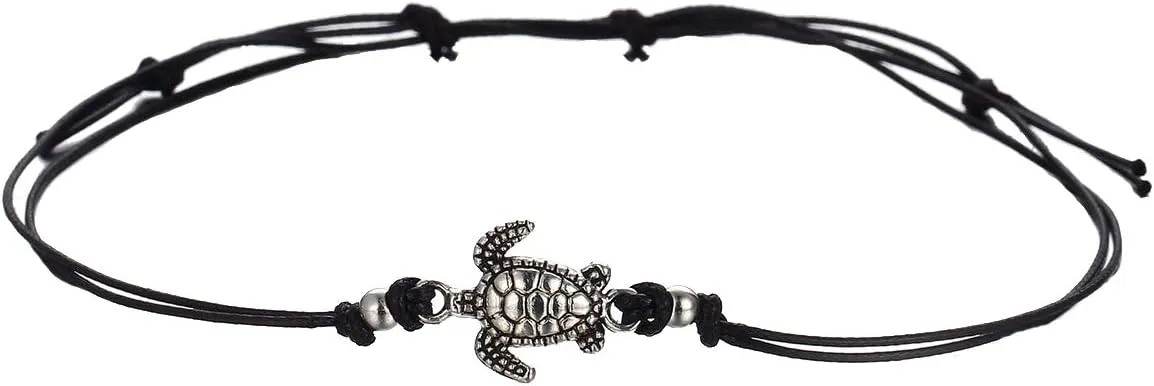 Miniblings Turtle Anklet Beach Summer Holiday Sea Bracelet Tortoise Ocean