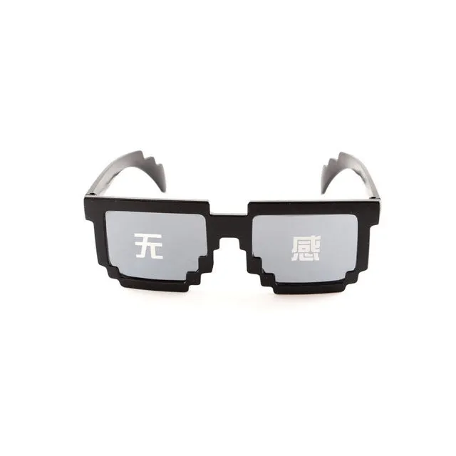 MuseLife 2019 Glasses 8 Bit Pixelated Sunglasses