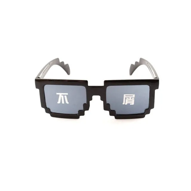 MuseLife 2019 Glasses 8 Bit Pixelated Sunglasses