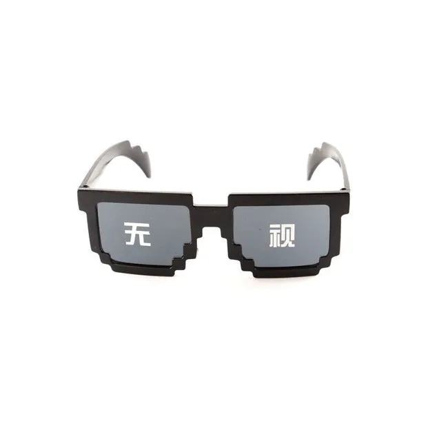 MuseLife 2019 Glasses 8 Bit Pixelated Sunglasses