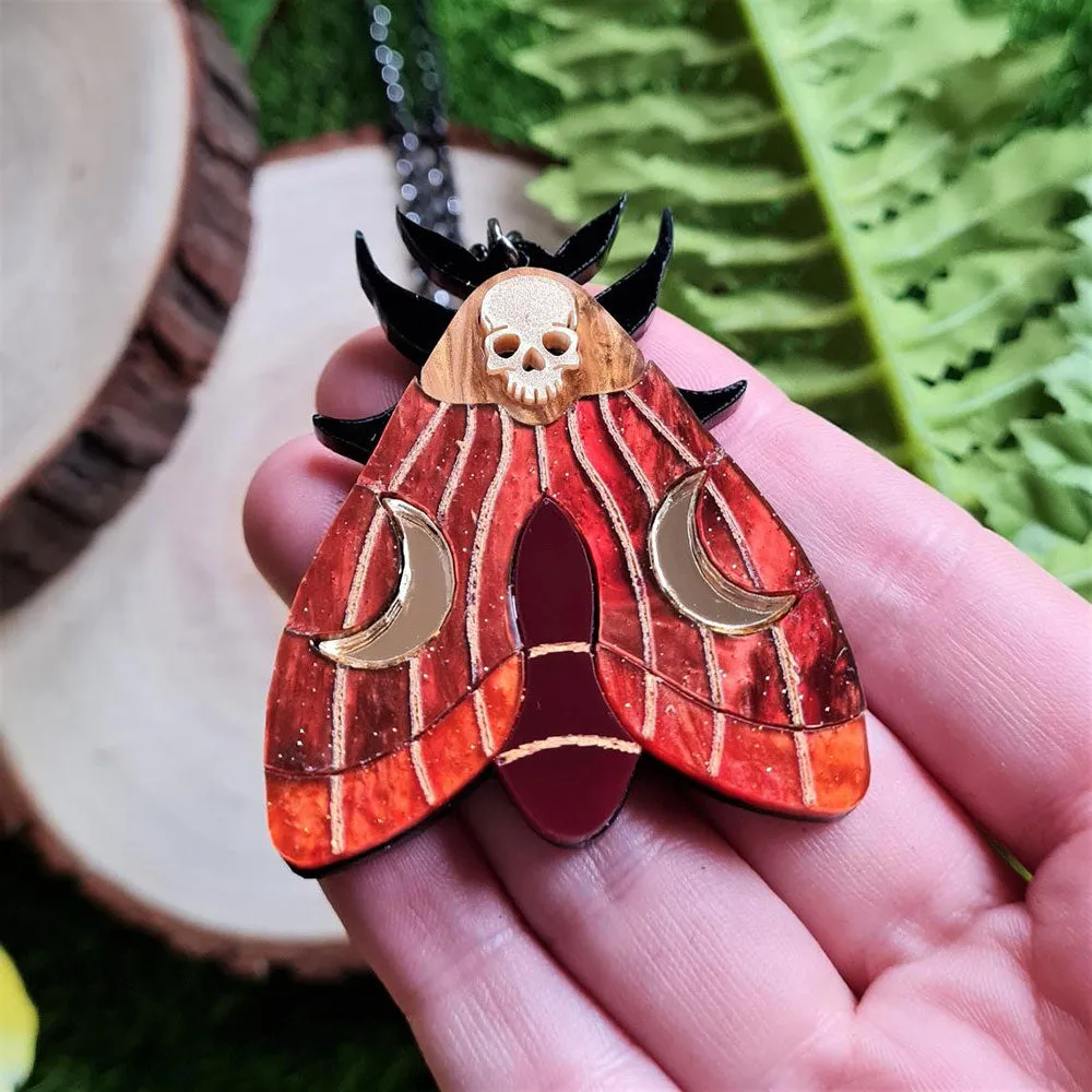 Mystic Moth Necklace by Cherryloco Jewellery