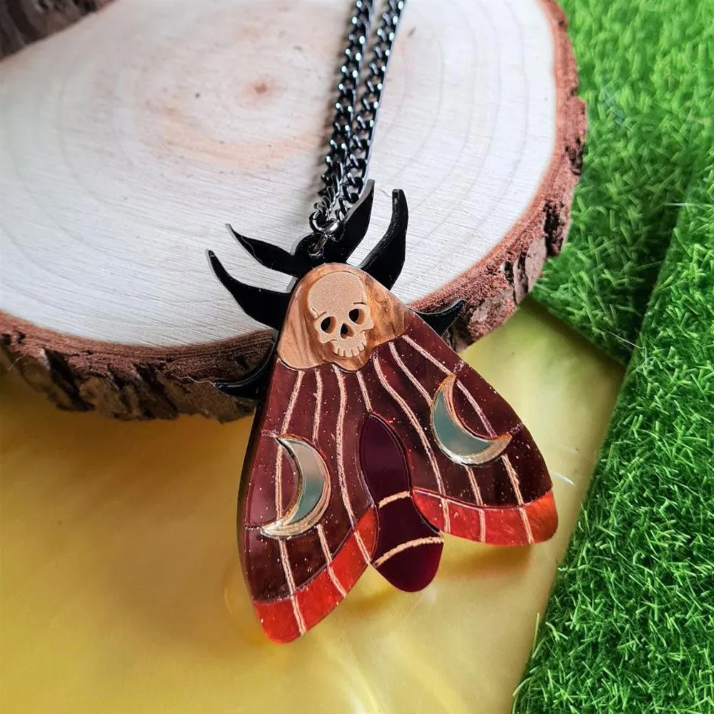 Mystic Moth Necklace by Cherryloco Jewellery