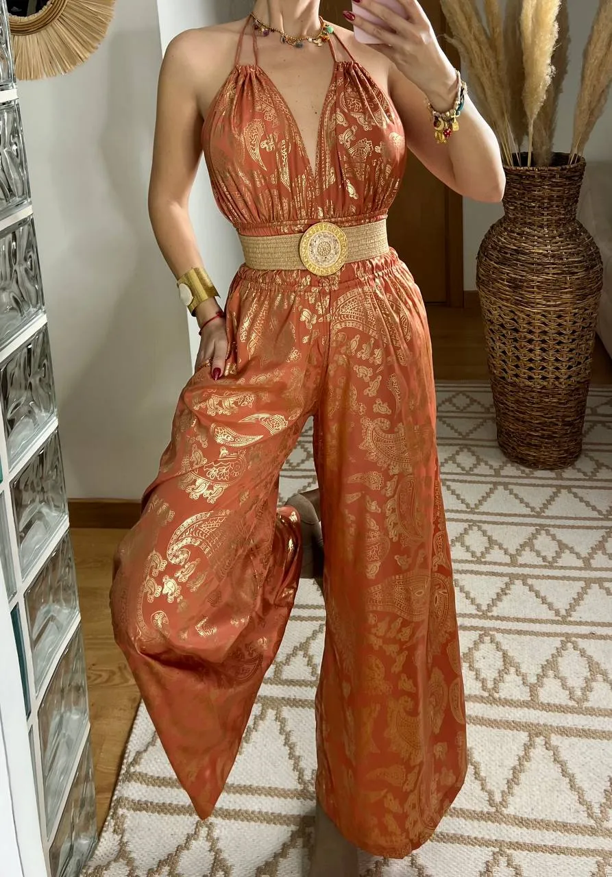 Natural Silk Jumpsuit & Kimono