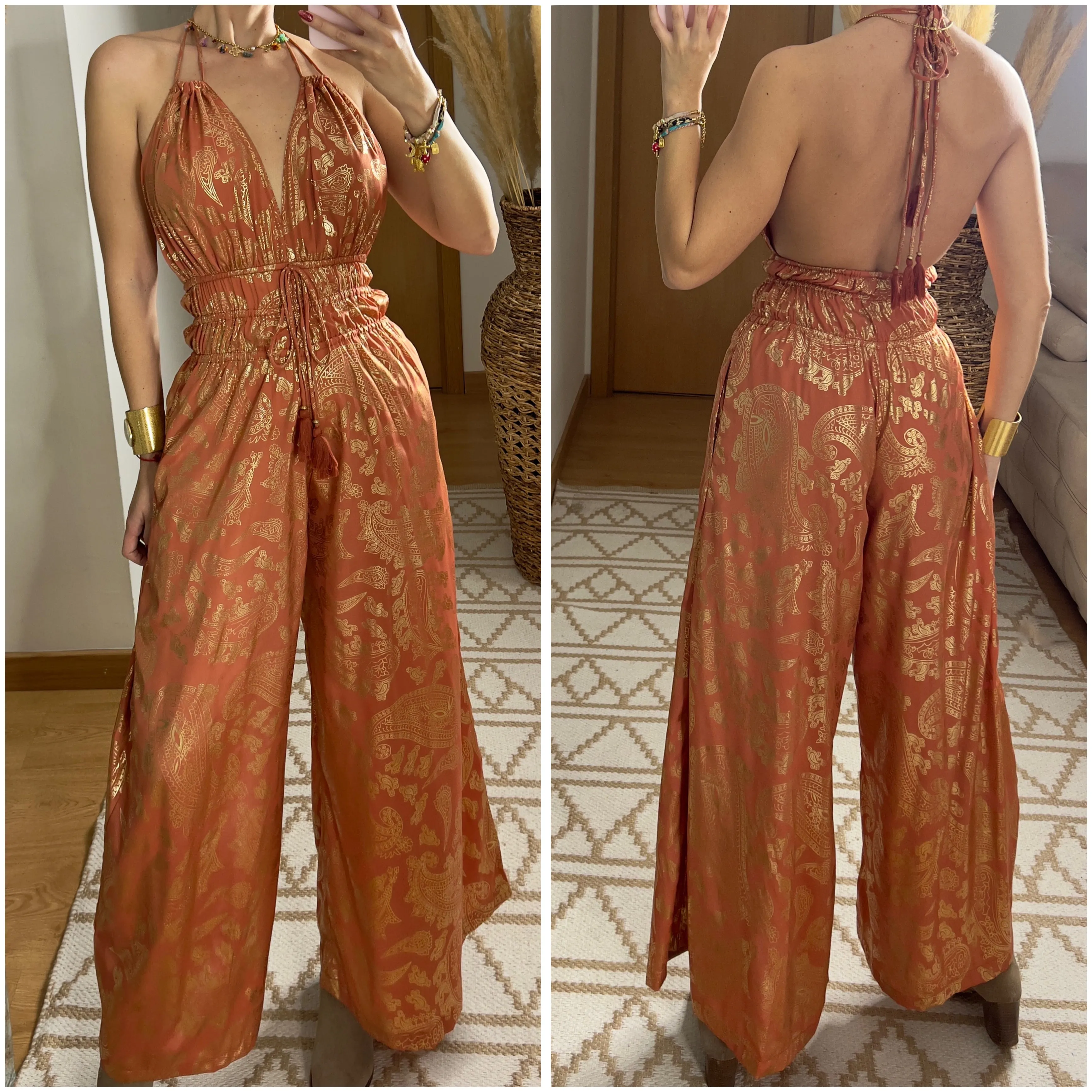 Natural Silk Jumpsuit & Kimono