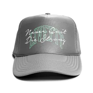 Never Quit x Die Strong Foam Trucker - Grey