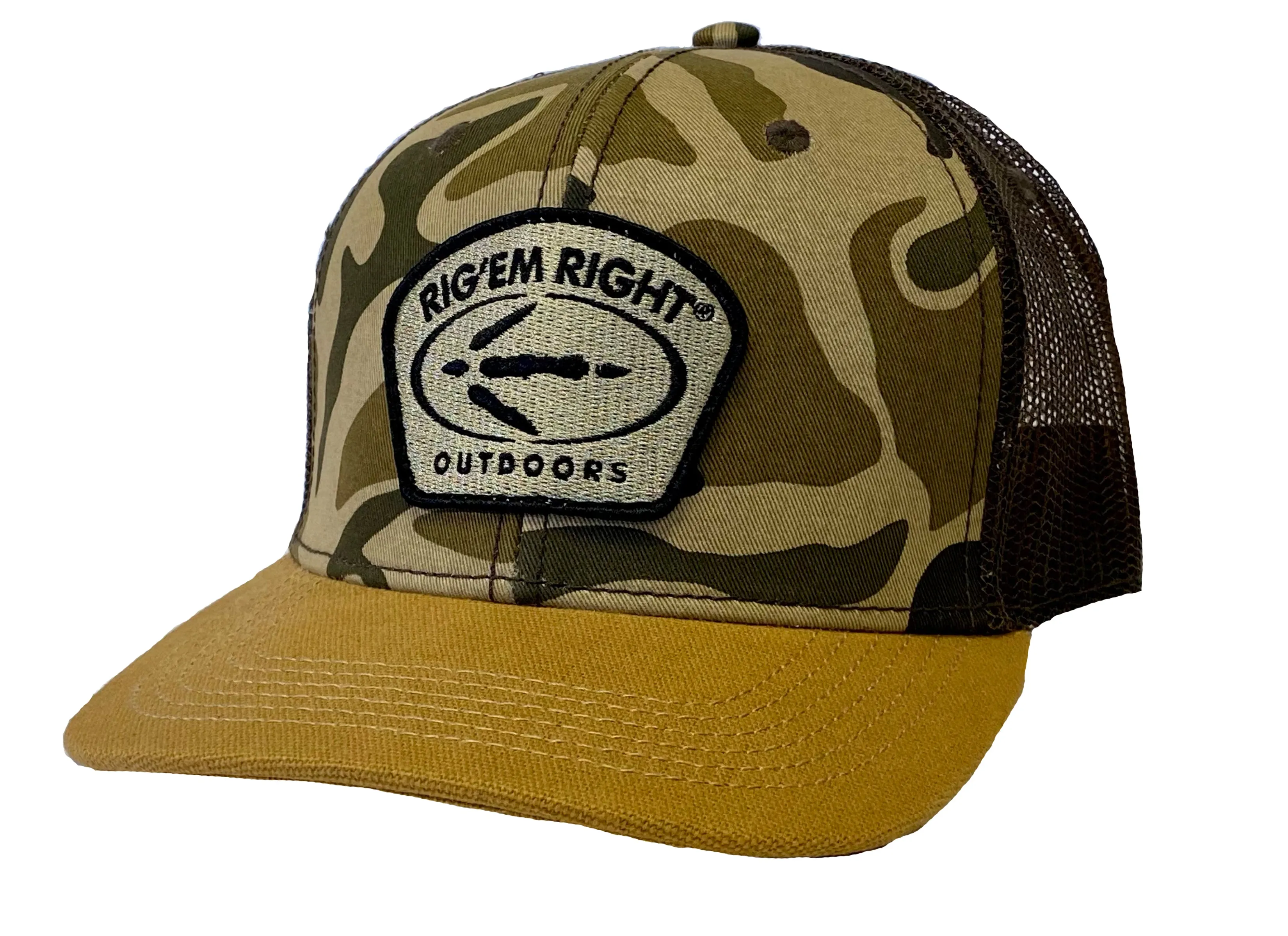 Old School Camo Hat-Turkey Logo