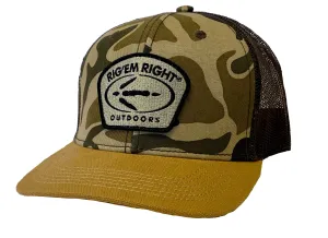 Old School Camo Hat-Turkey Logo