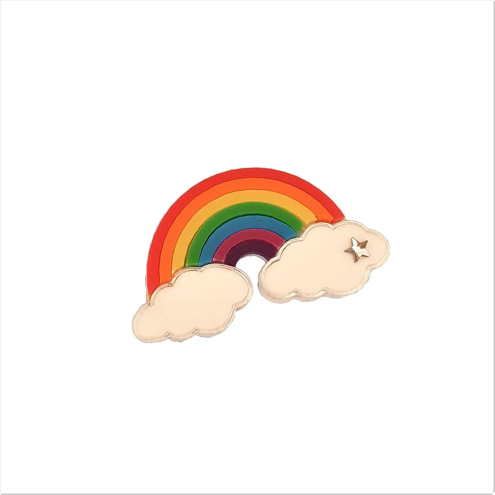 Over The Rainbow Brooch by Cherryloco Jewellery