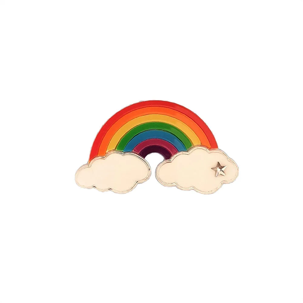 Over The Rainbow Brooch by Cherryloco Jewellery