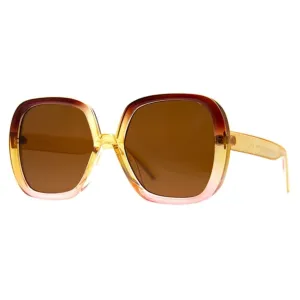 Oversized Amber and Pink Sunglasses