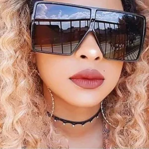Oversized Square Sunglasses Women  Vintage Siamese Sunglasses Women Luxury Brand Sun Glasses for Men
