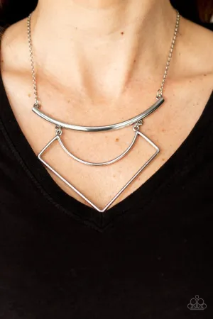 Paparazzi Necklace ~ Egyptian Edge - Silver