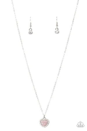 Paparazzi Necklace ~ My Heart Goes Out To You - Pink