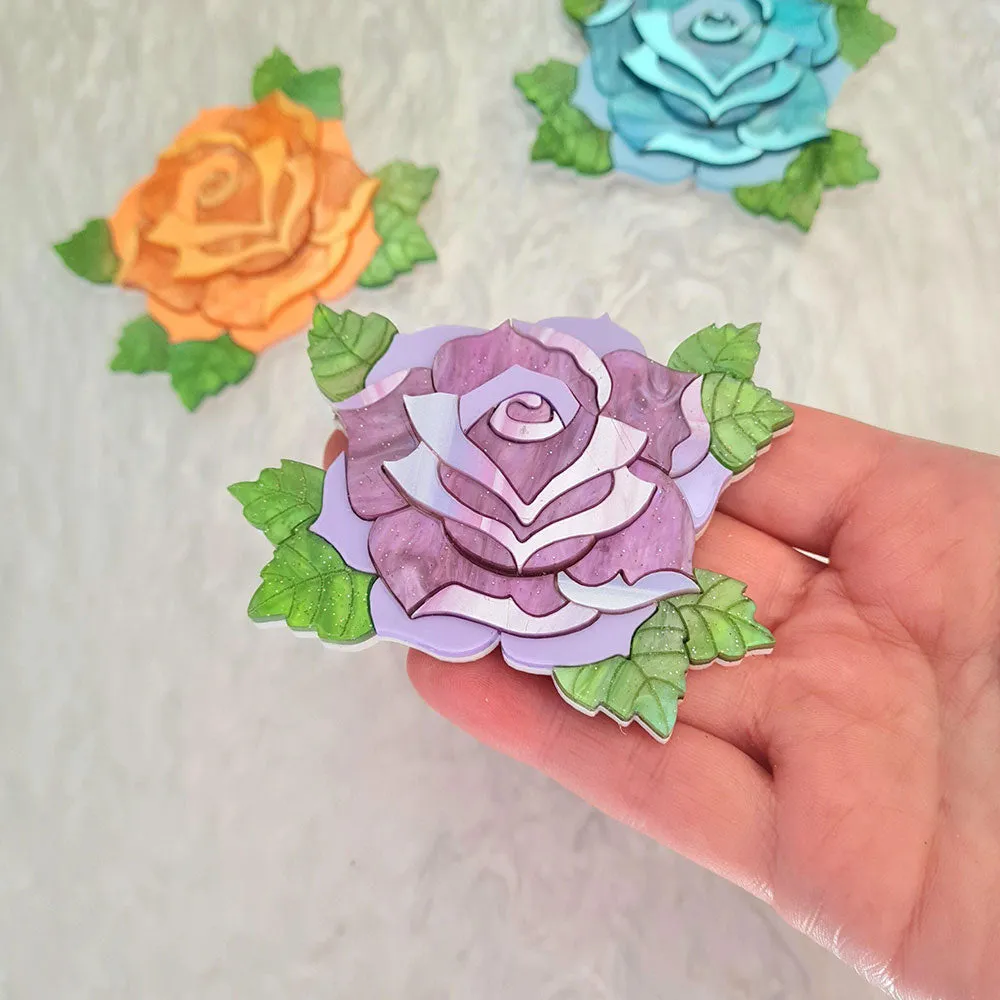 Pastel Rose Necklace by Cherryloco Jewellery