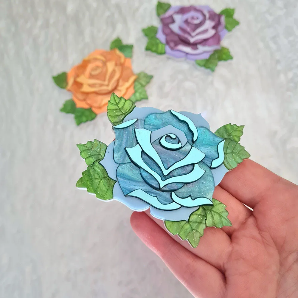 Pastel Rose Necklace by Cherryloco Jewellery