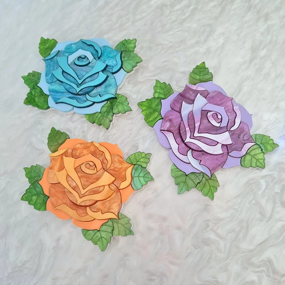 Pastel Rose Necklace by Cherryloco Jewellery