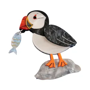Puffin Brooch by Cherryloco