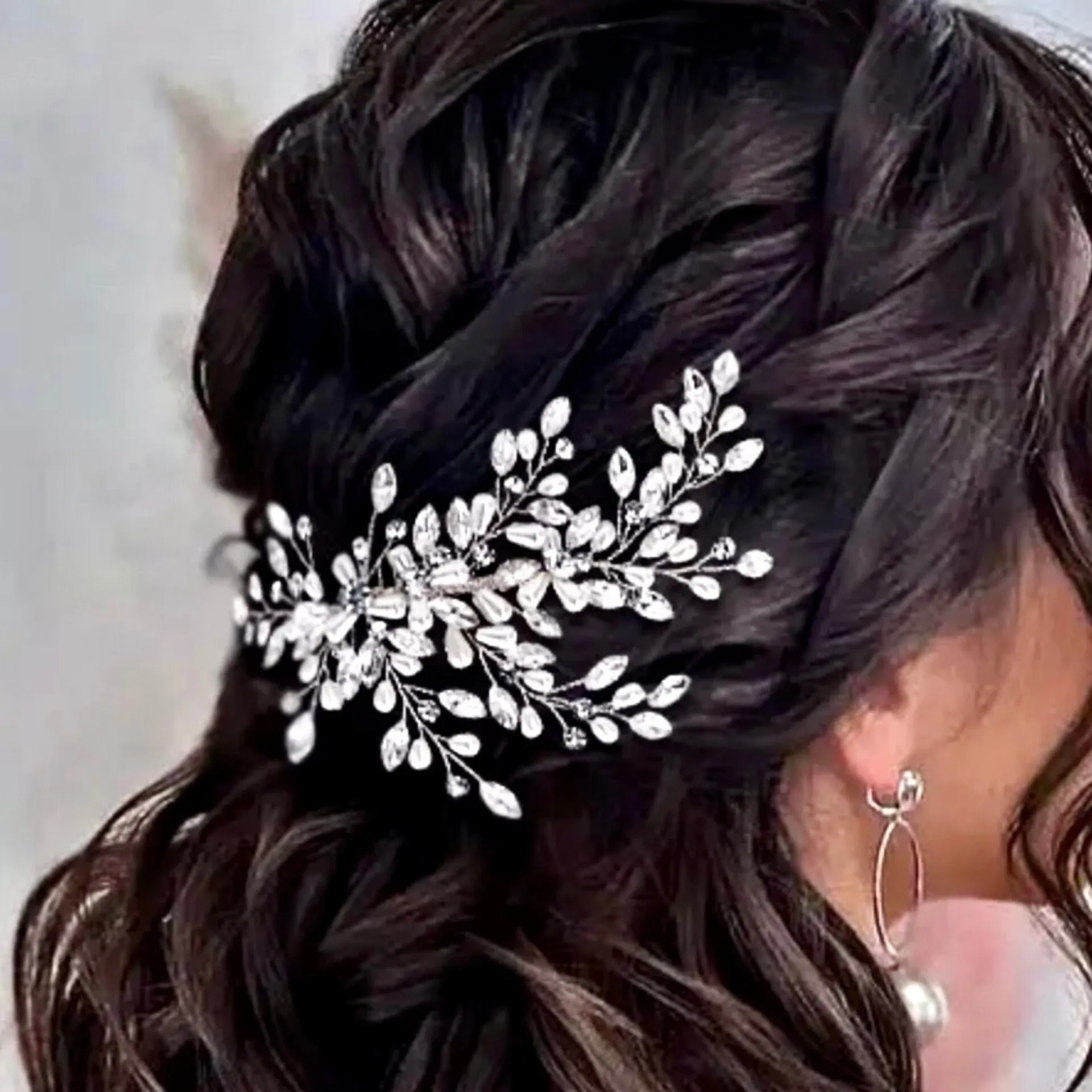"Amandalee" - Pearl and Crystal Bridal Hair Comb