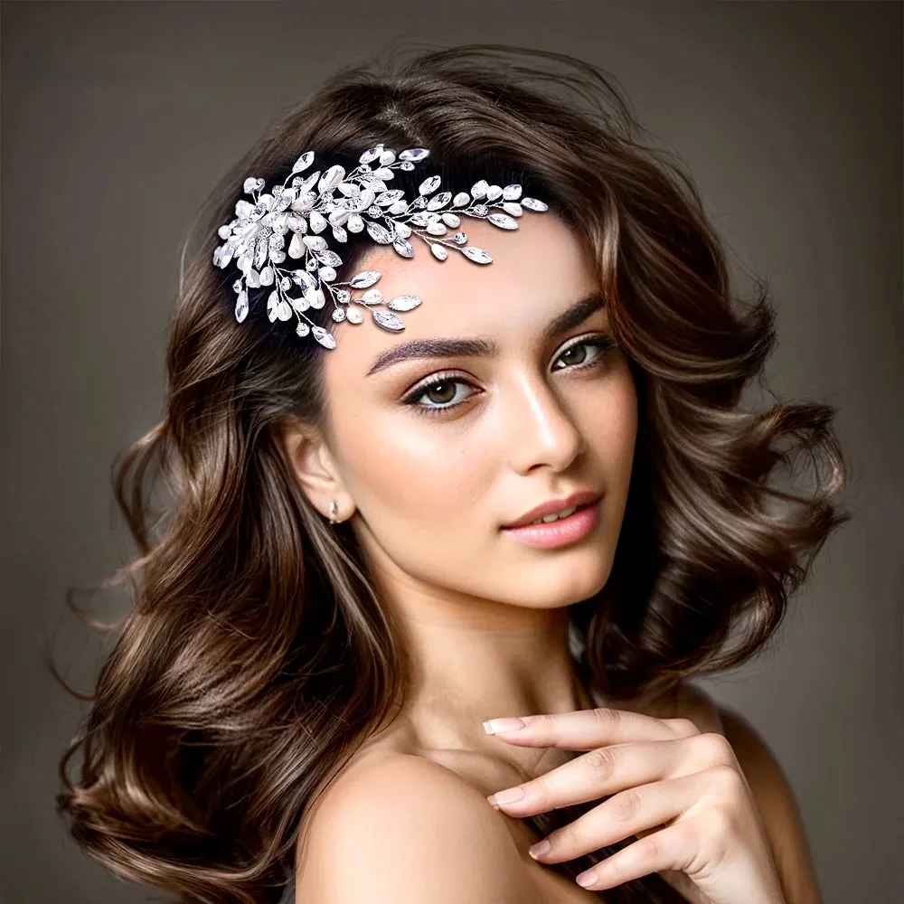 "Amandalee" - Pearl and Crystal Bridal Hair Comb