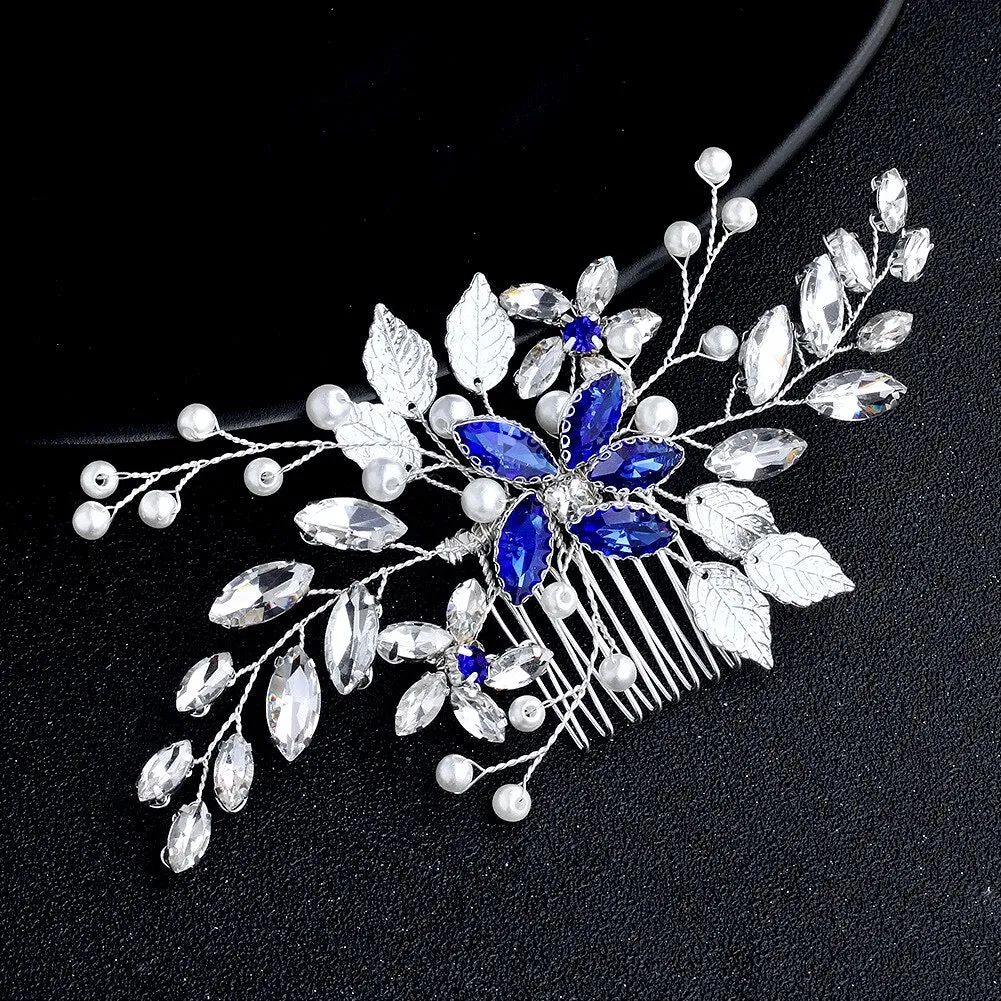 "Marina" - Pearl and Crystal Bridal Hair Comb - More Colors