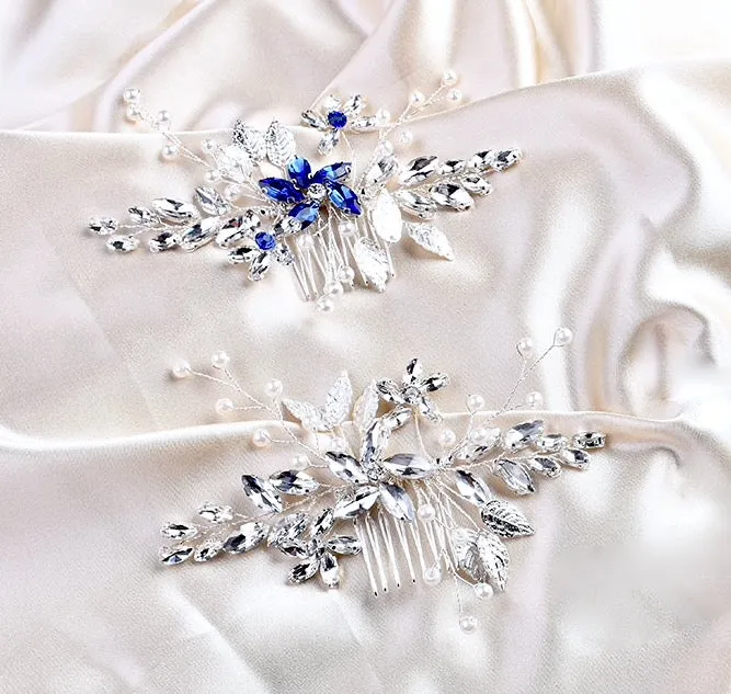 "Marina" - Pearl and Crystal Bridal Hair Comb - More Colors