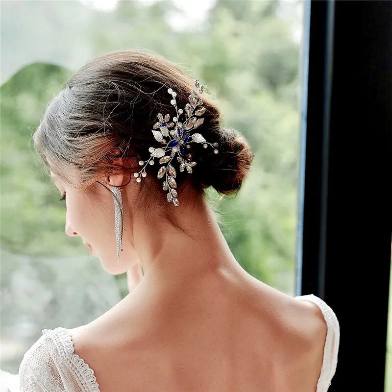 "Marina" - Pearl and Crystal Bridal Hair Comb - More Colors