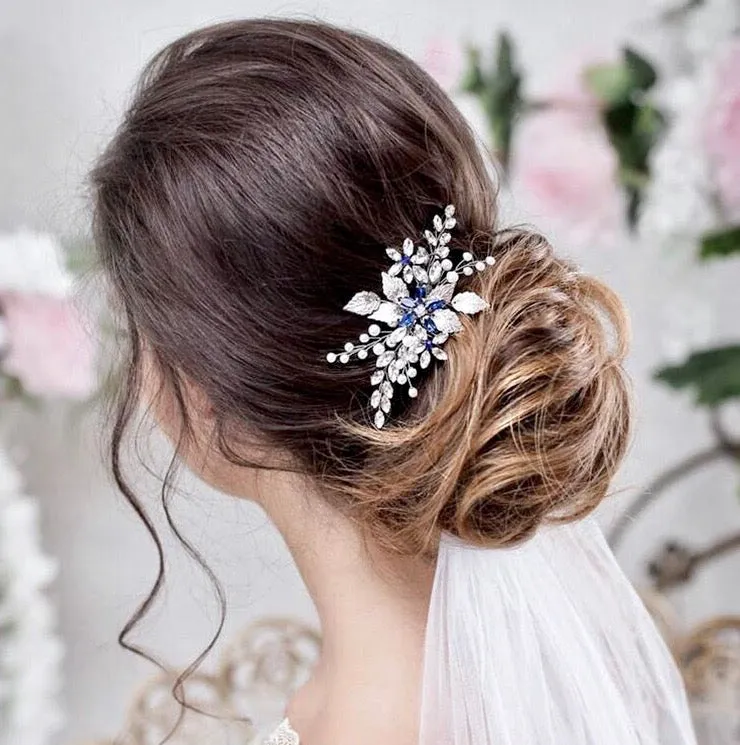 "Marina" - Pearl and Crystal Bridal Hair Comb - More Colors