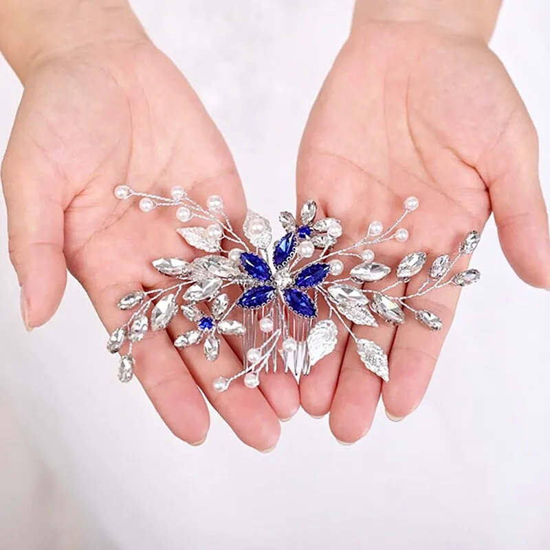 "Marina" - Pearl and Crystal Bridal Hair Comb - More Colors