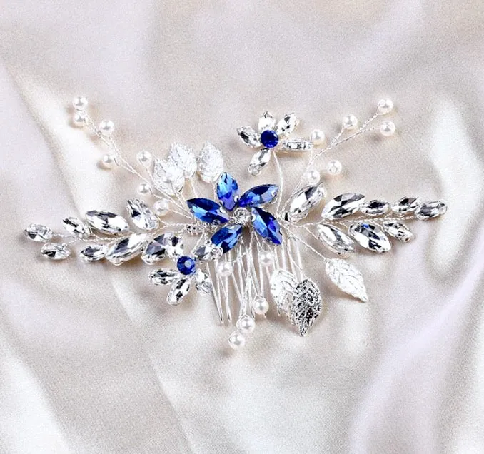 "Marina" - Pearl and Crystal Bridal Hair Comb - More Colors