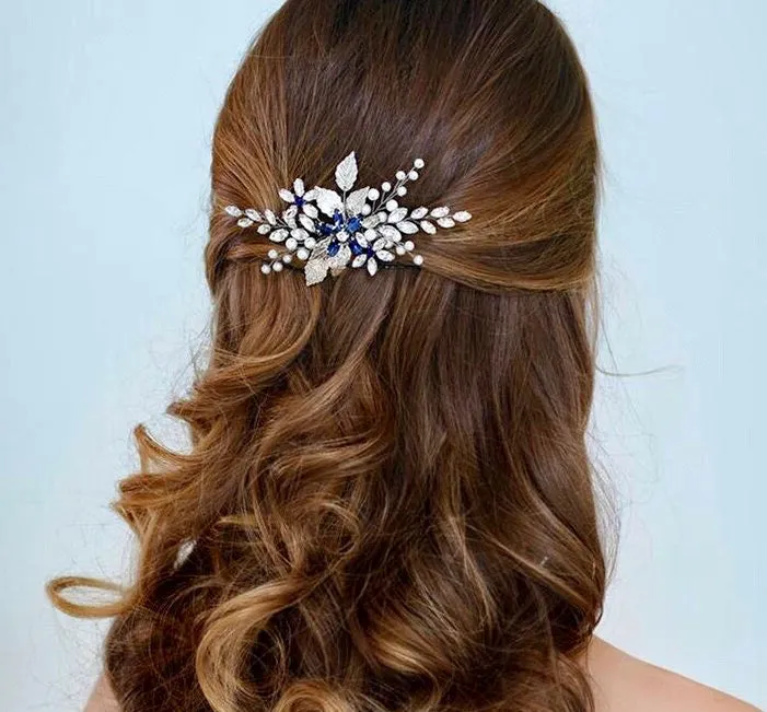 "Marina" - Pearl and Crystal Bridal Hair Comb - More Colors