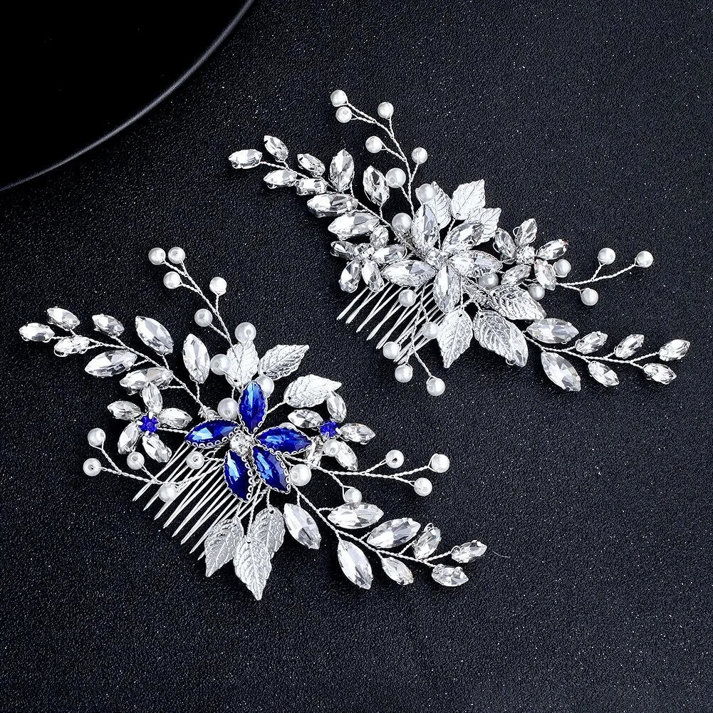 "Marina" - Pearl and Crystal Bridal Hair Comb - More Colors