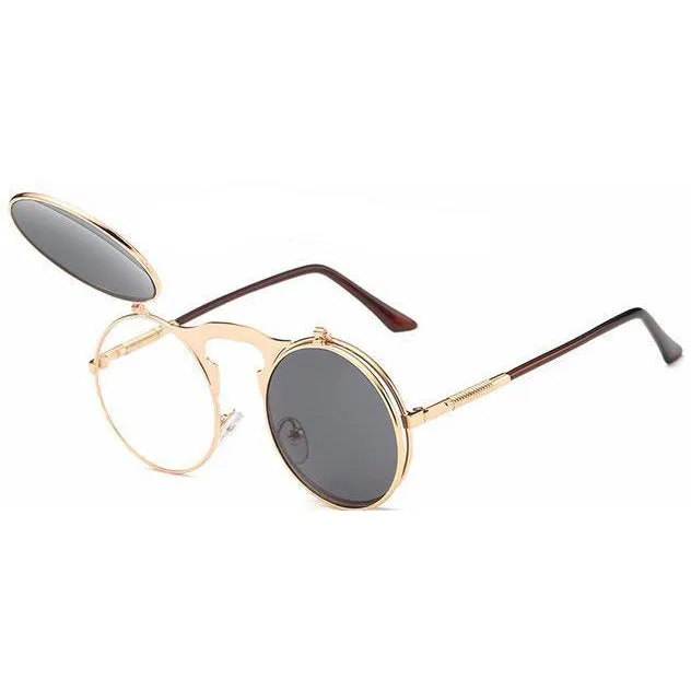 Retro Steampunk Round Sunglasses