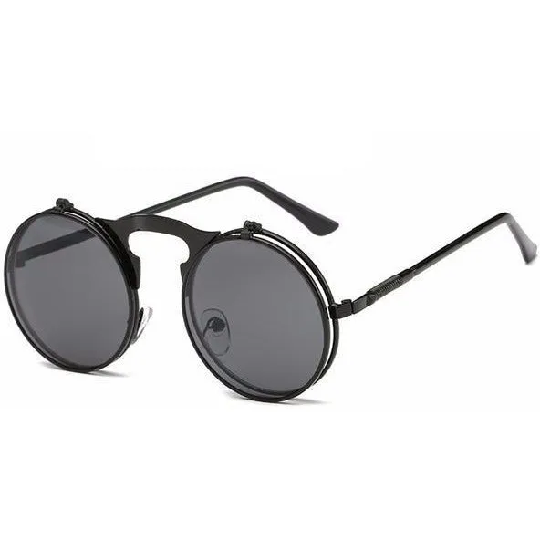 Retro Steampunk Round Sunglasses