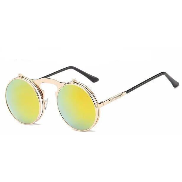 Retro Steampunk Round Sunglasses