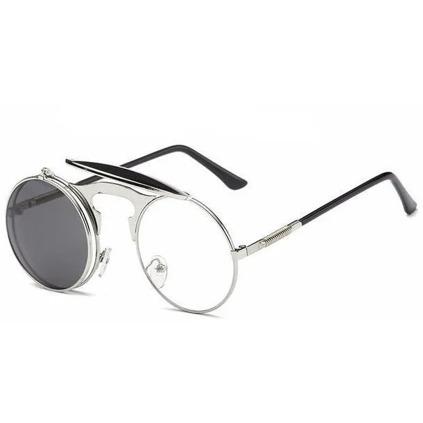 Retro Steampunk Round Sunglasses