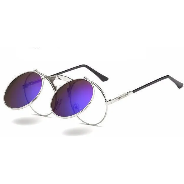 Retro Steampunk Round Sunglasses