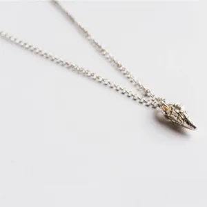 Romantic seashell - chain necklace - silver 925