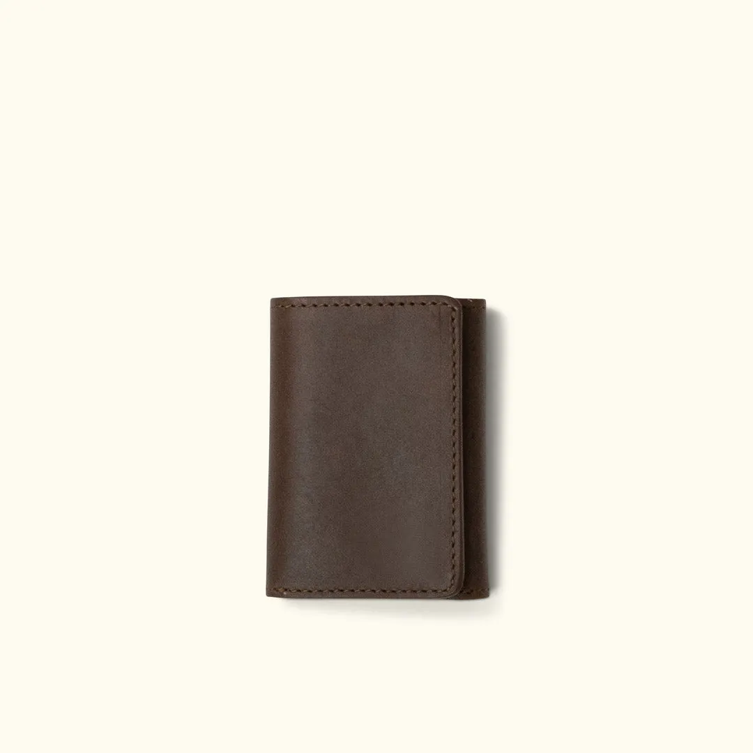 Roosevelt Leather Trifold Wallet | Dark Briar