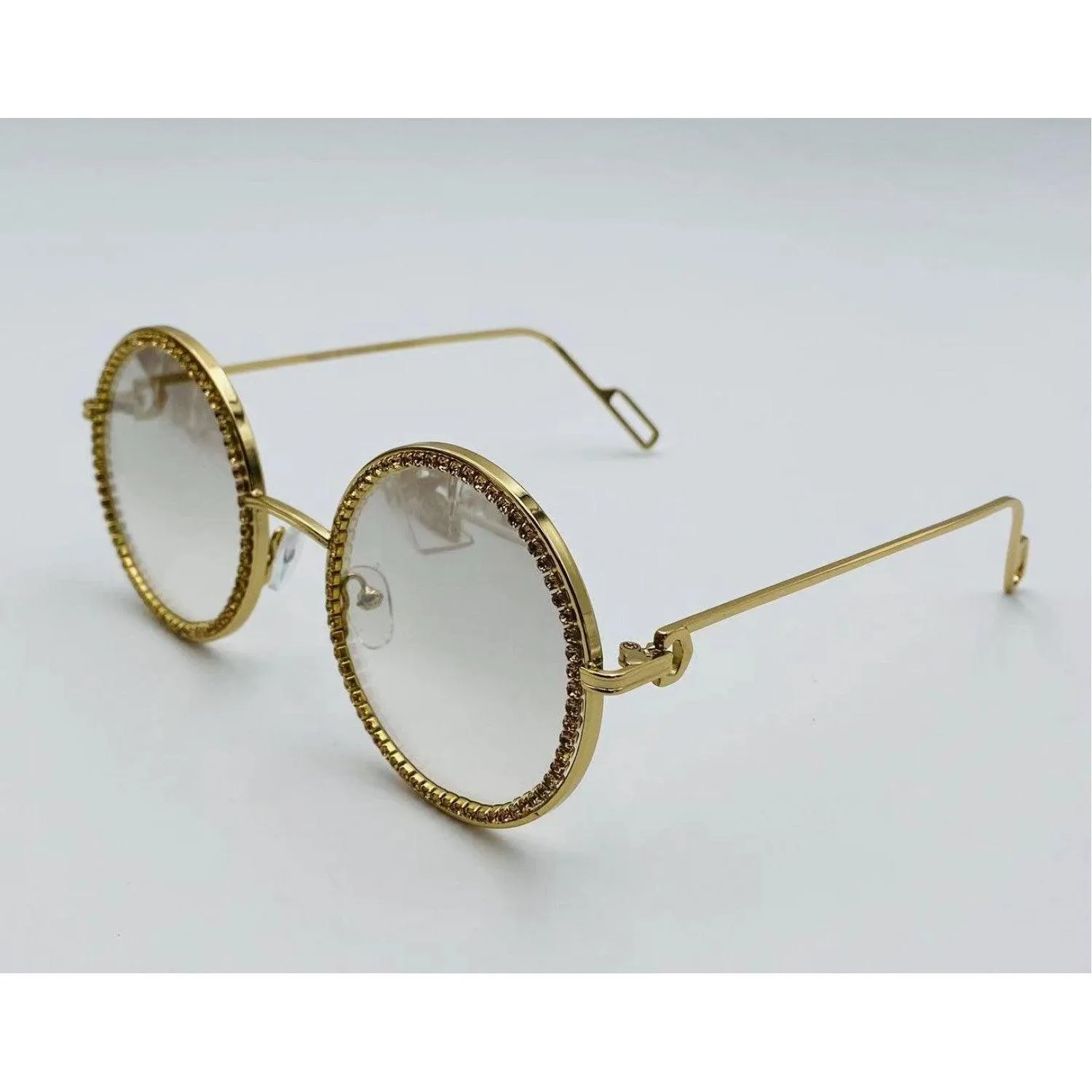 Round Rhinestone Glasses