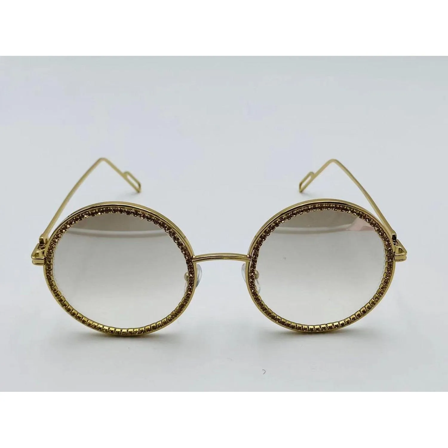 Round Rhinestone Glasses