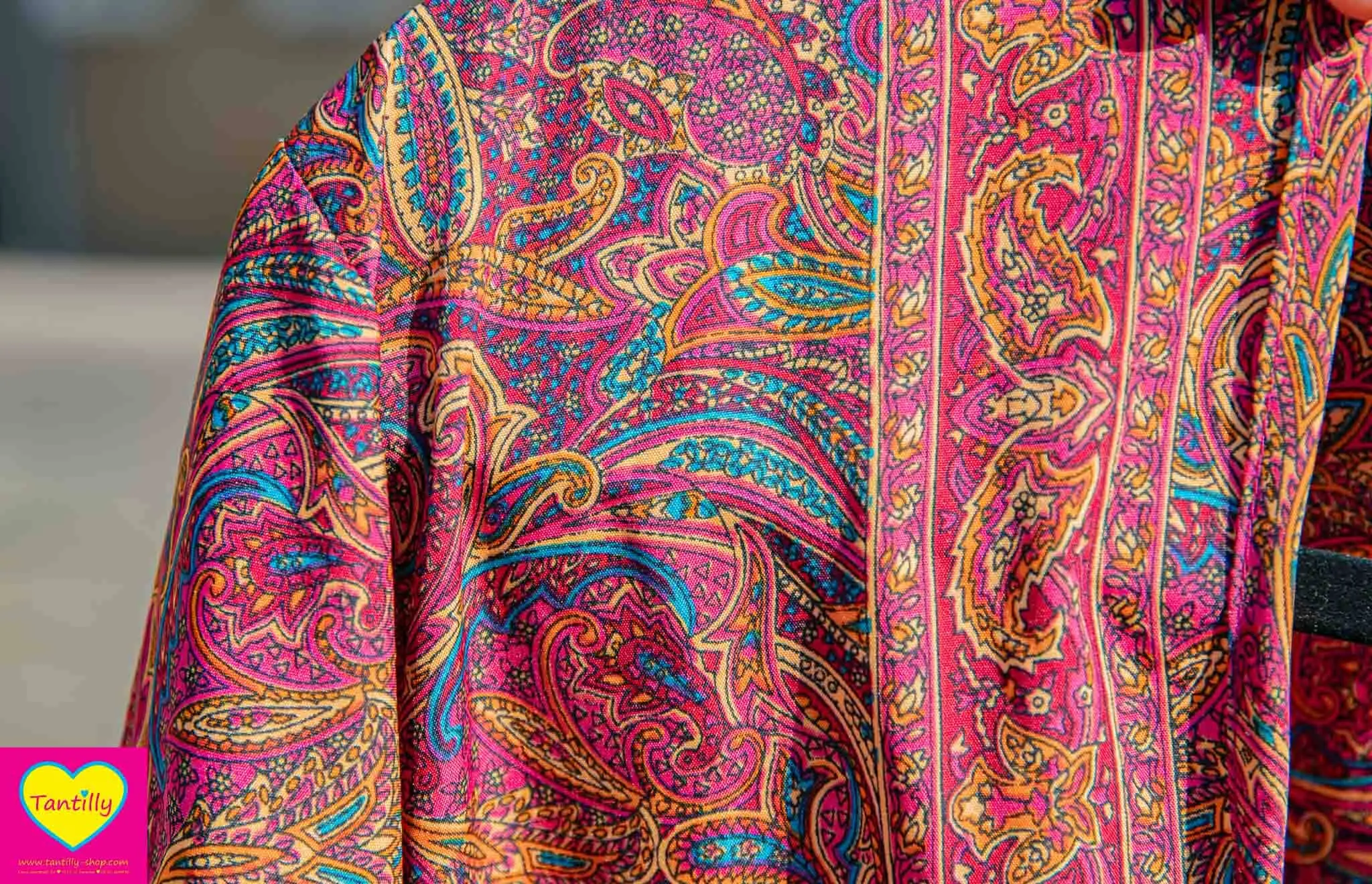 Royal Maxi zijdemix jurk- prum