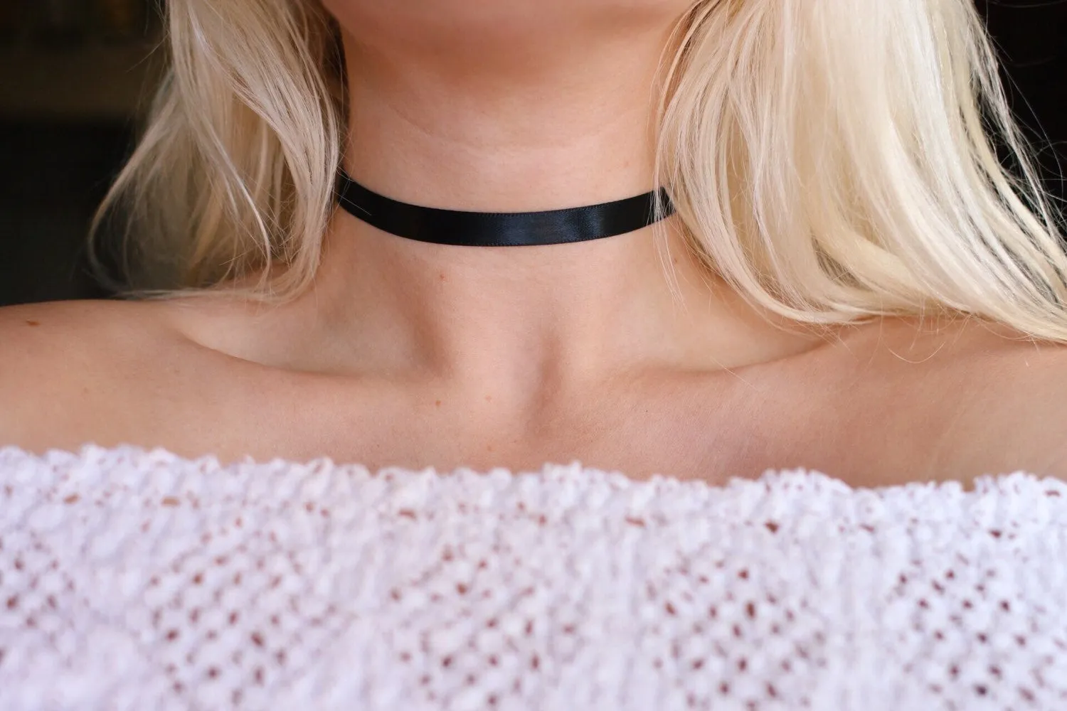 Simple Black Satin Ribbon Choker Necklace, 90s choker, handmade, boho jewelry, hippie style