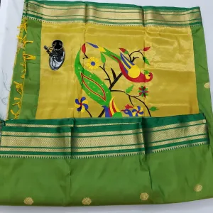Soft Silk Kadiyal Paithani Saree