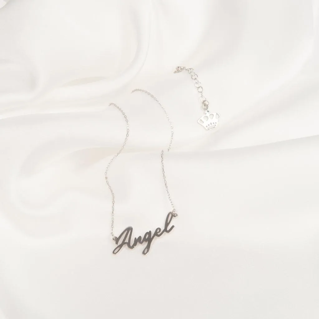 Solid gold Handwriting Name Necklace
