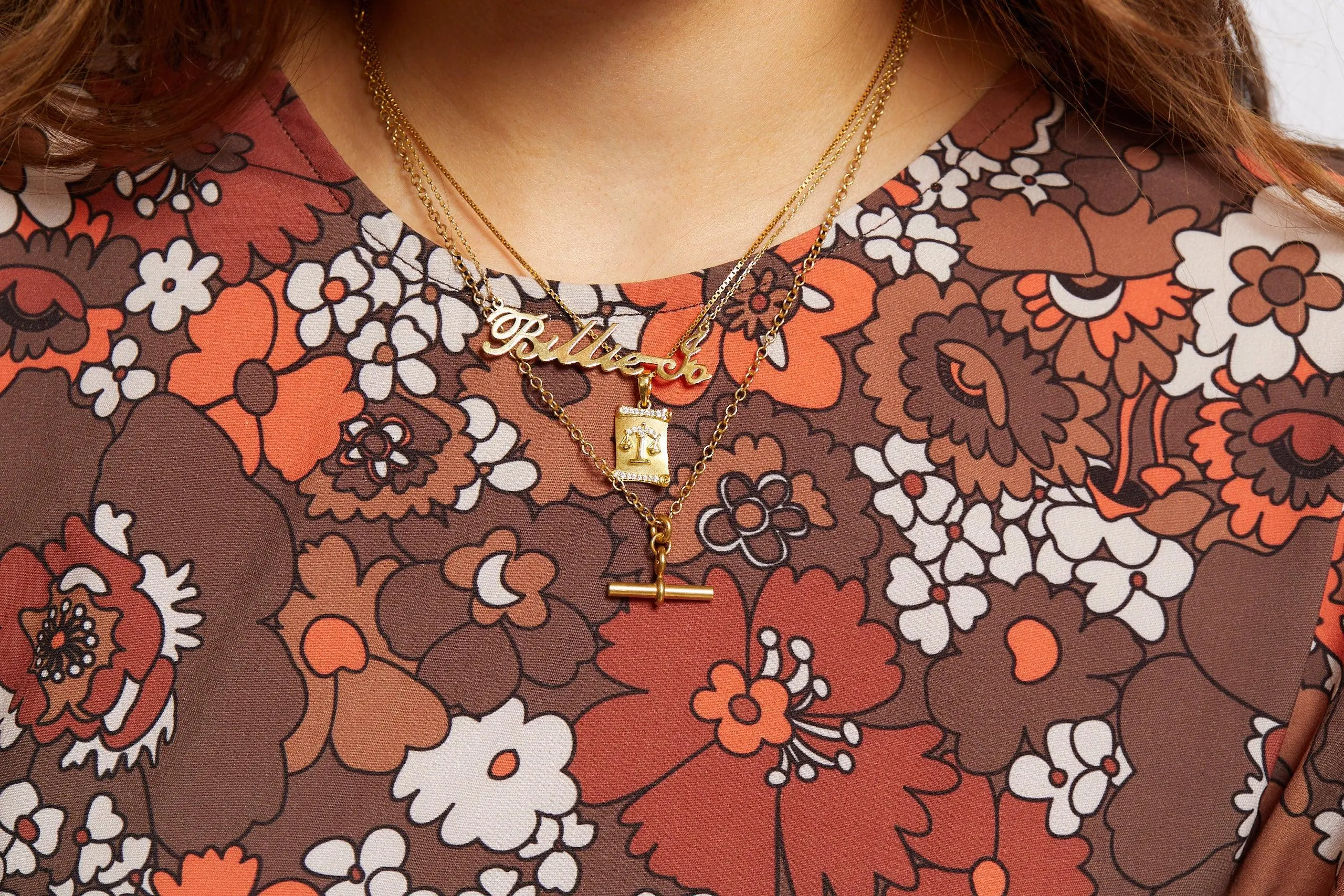 Solid gold Handwriting Name Necklace