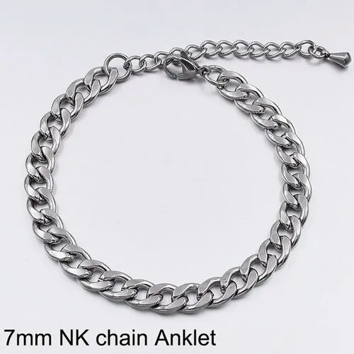 Stainless Steel Anklets For Women Beach Foot Jewelry Leg Chain Ankle