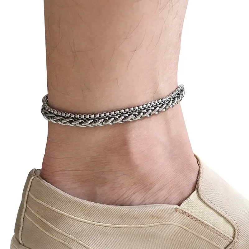 Stainless Steel Anklets For Women Beach Foot Jewelry Leg Chain Ankle