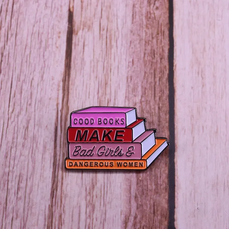 Stepth - Dark Academia Good books enamel pin