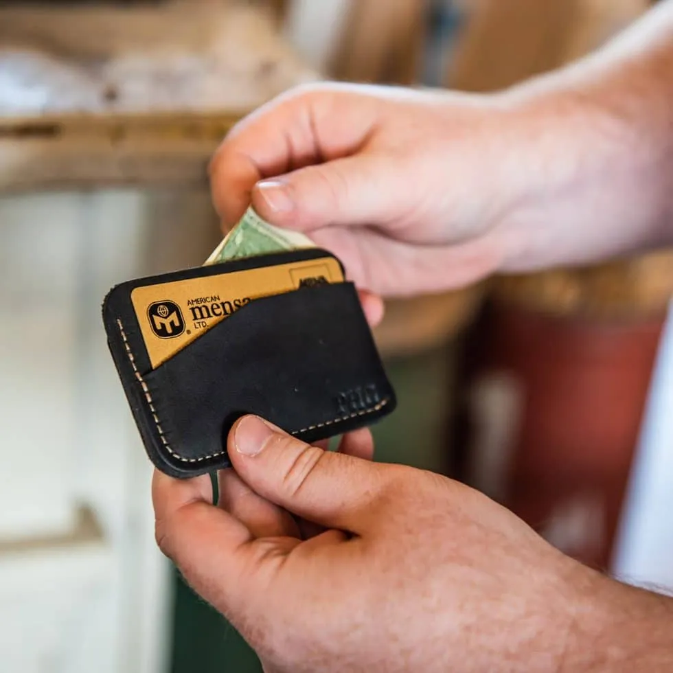 The Charleston Personalized Fine Leather Triple Sleeve Front Pocket Wallet Best Seller