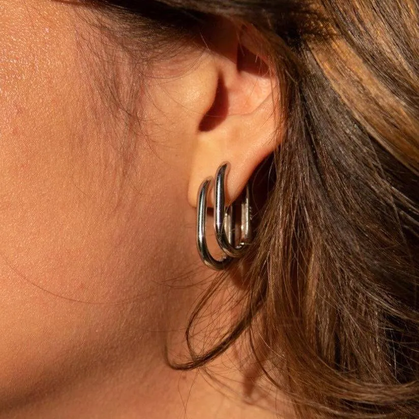 THE HARLEY HOOP - sterling silver